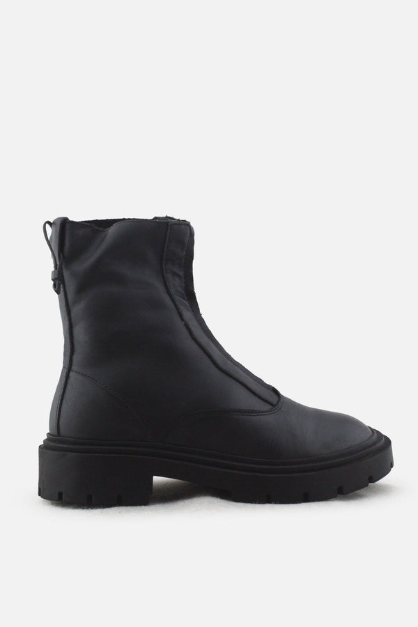 Zara Zipper Combat Ankle Boots |100% Authentic Leather