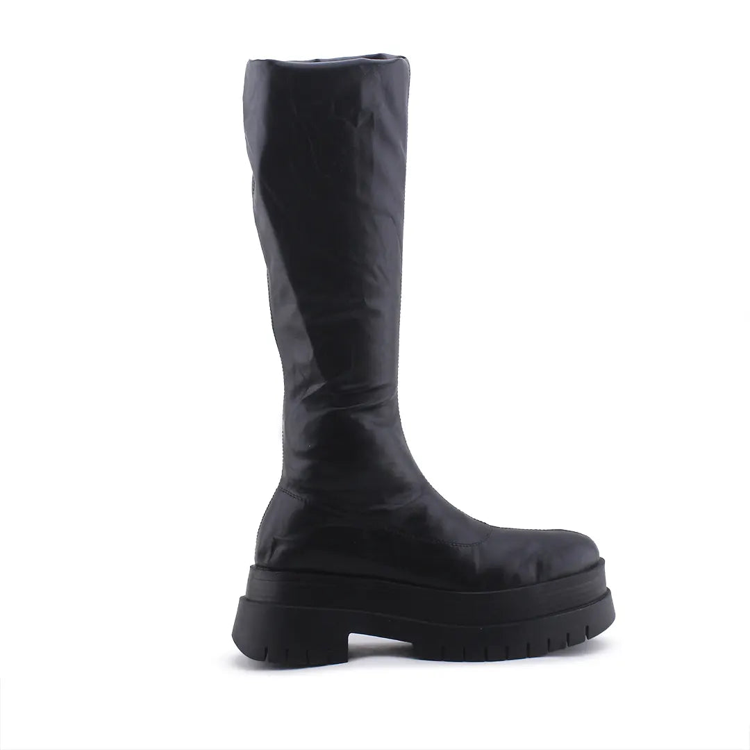 Bershka Zipper Over The Knee Boot | 100% Authentic Leather