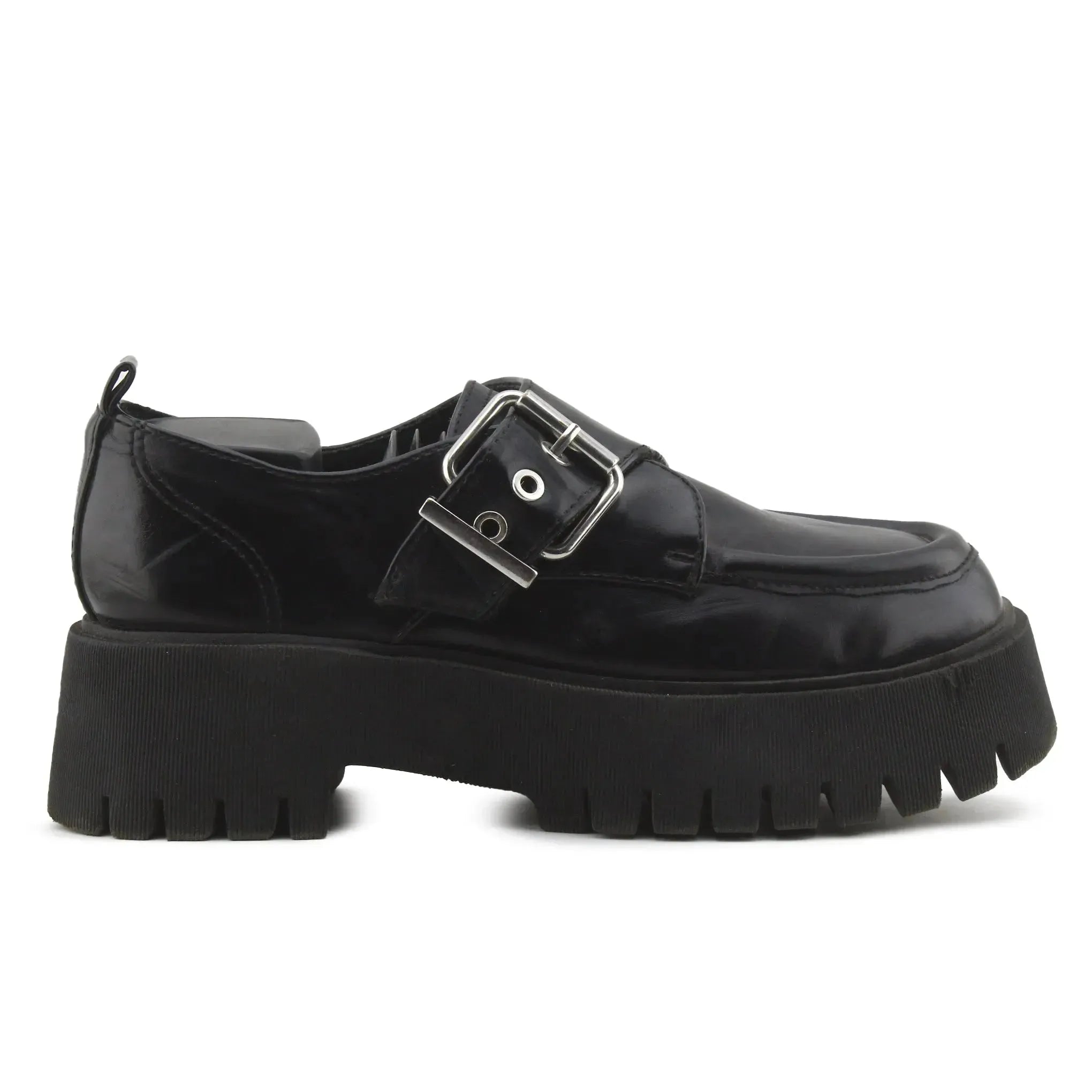 Stradivarius Buckle Strap Ankle Boots | 100% Authentic Leather