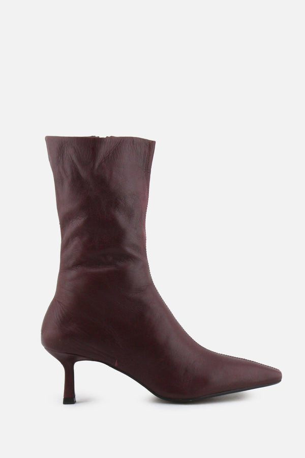 Zara Zipper Kitten Ankle Boots | 100% Synthetic Leather