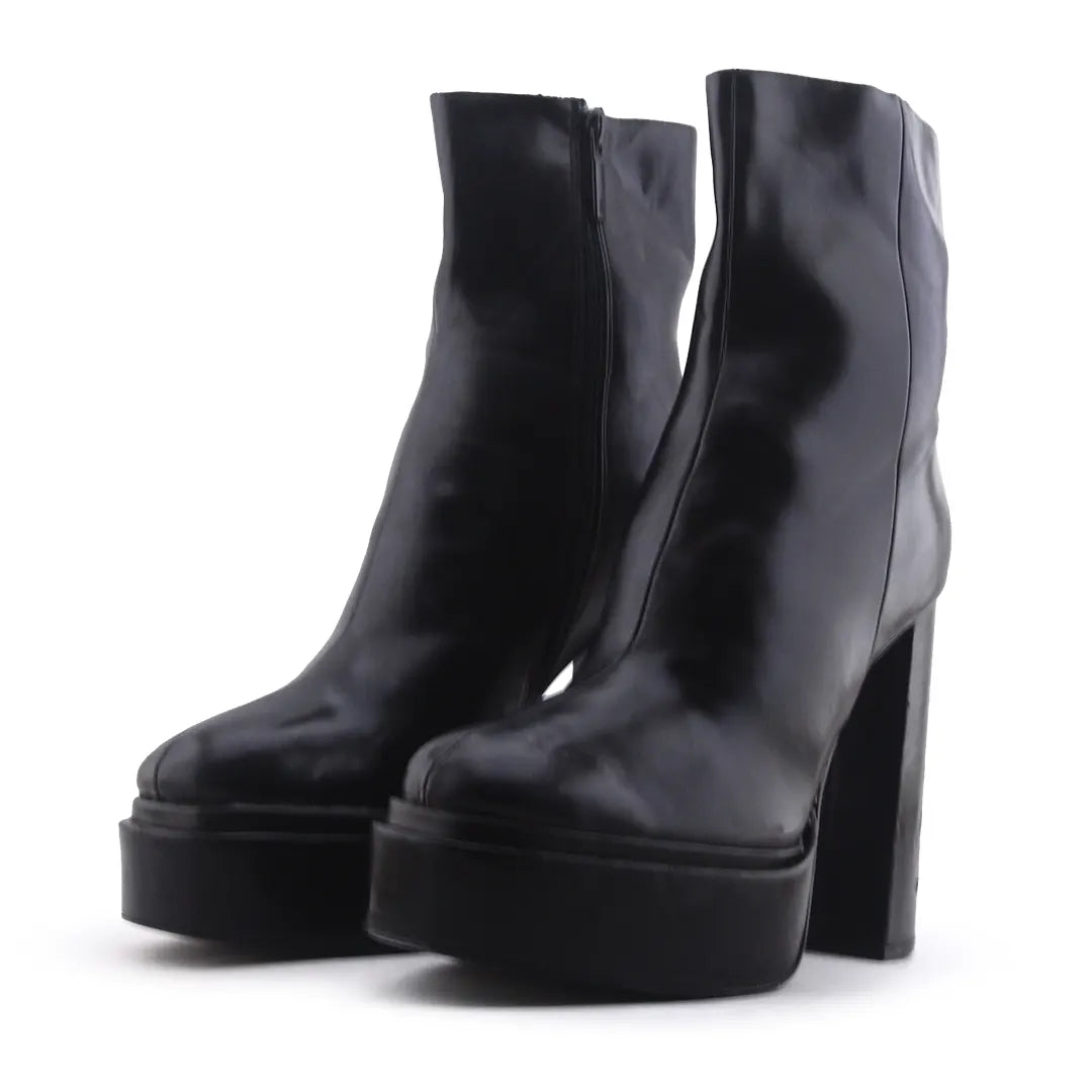 Zara Zipper Ankle Boot | 100% Authentic Leather
