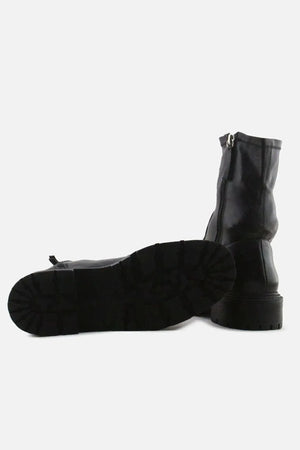 Zara Zipper Ankle Boots | 100% Authentic Leather - sundaybazar