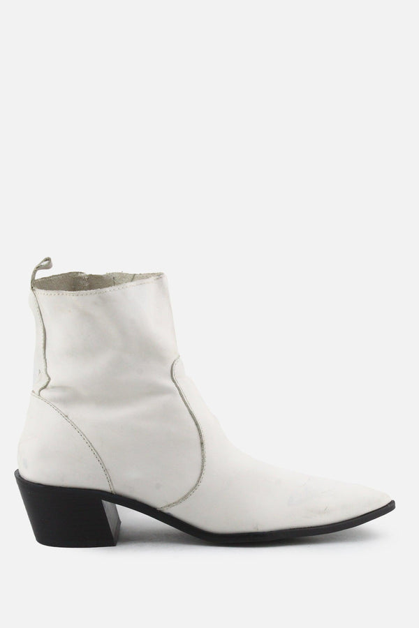 Zara Zipper Block Ankle Boots | 100% Authentic Leather