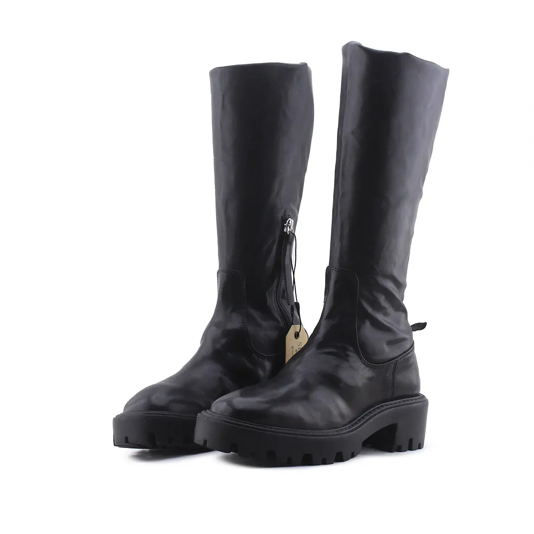Lefties Zipper Over The Knee Boot | 100% Authentic Leather