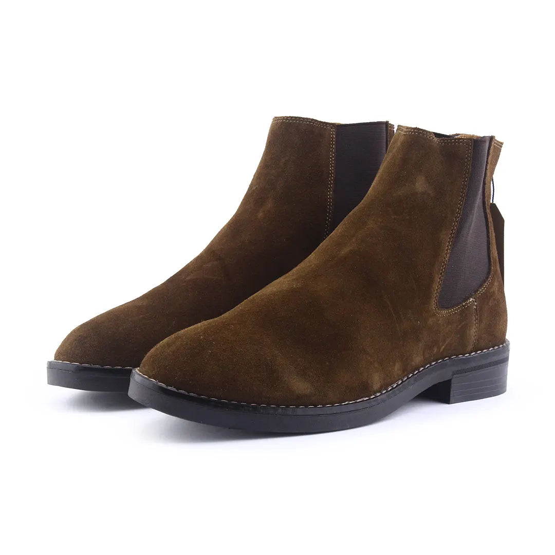 Zara Stretchable Suede Ankle Boot