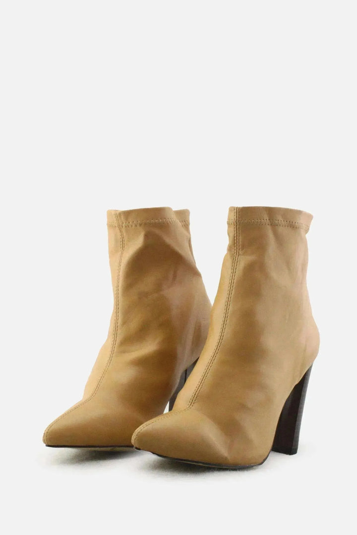 European Brand Zipper Block Ankle Boots |100% Authentic Leather - sundaybazar