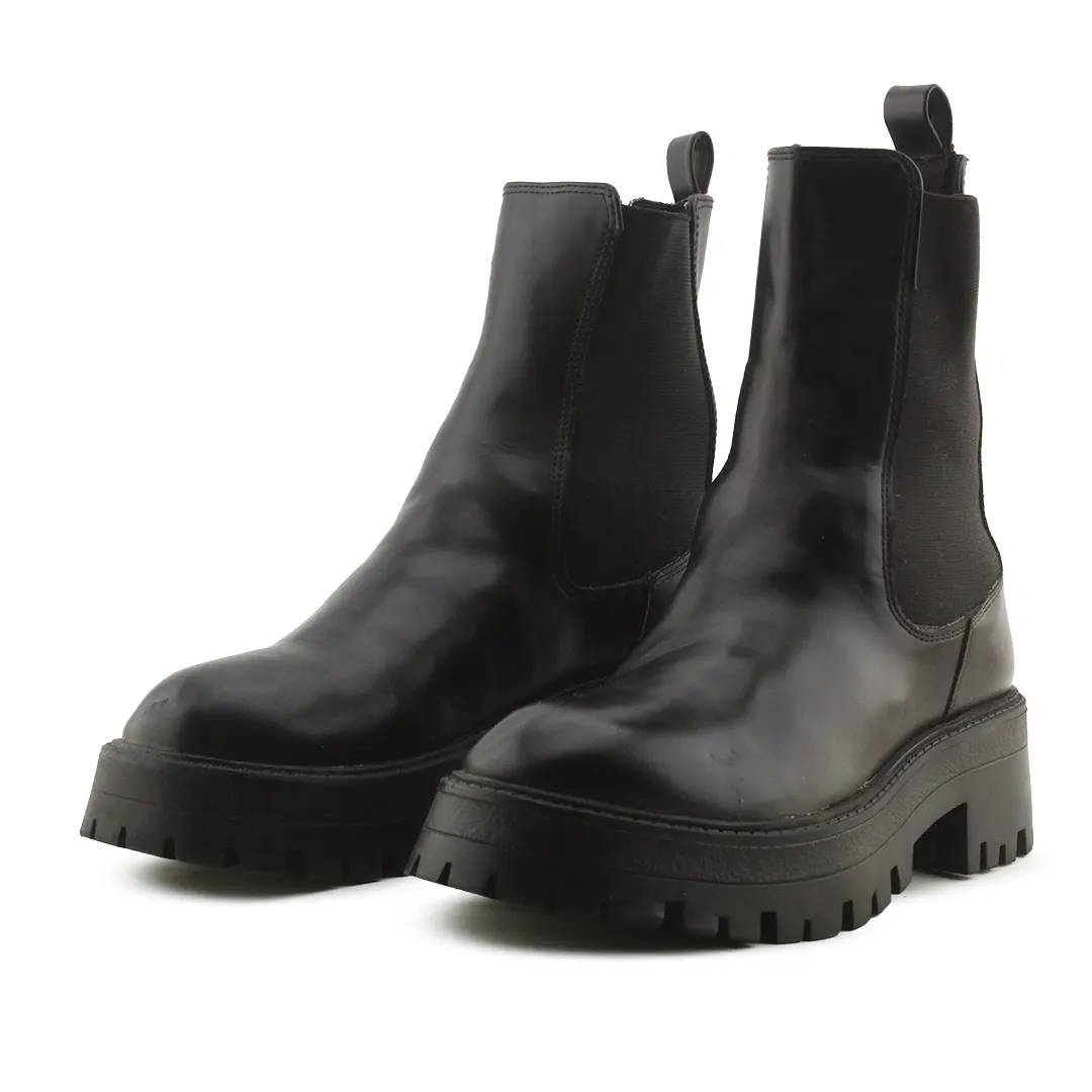 Pull & Bear Stretchable Ankle Boots | 100% Authentic Leather