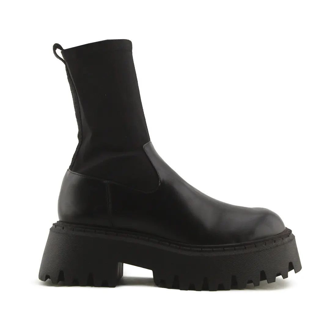 Zara Zipper Stretchable Ankle Boots | 100% Authentic Leather