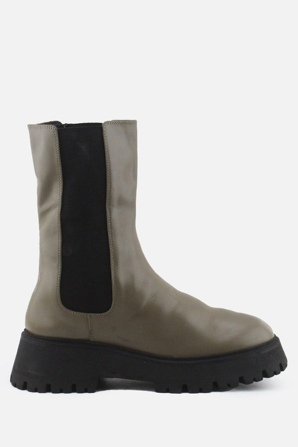 Zara Stretchable Combat Ankle Boots | 100% Authentic Leather