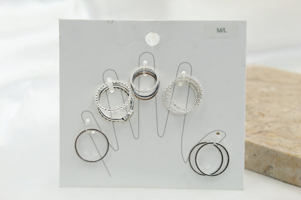 H & M Stainless Rings 14 Pieces