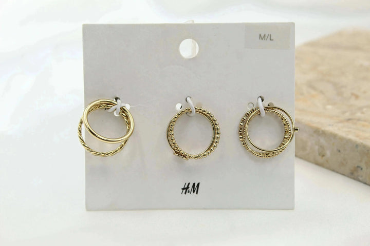 H & M Stainless Rings 7 Pieces - sundaybazar