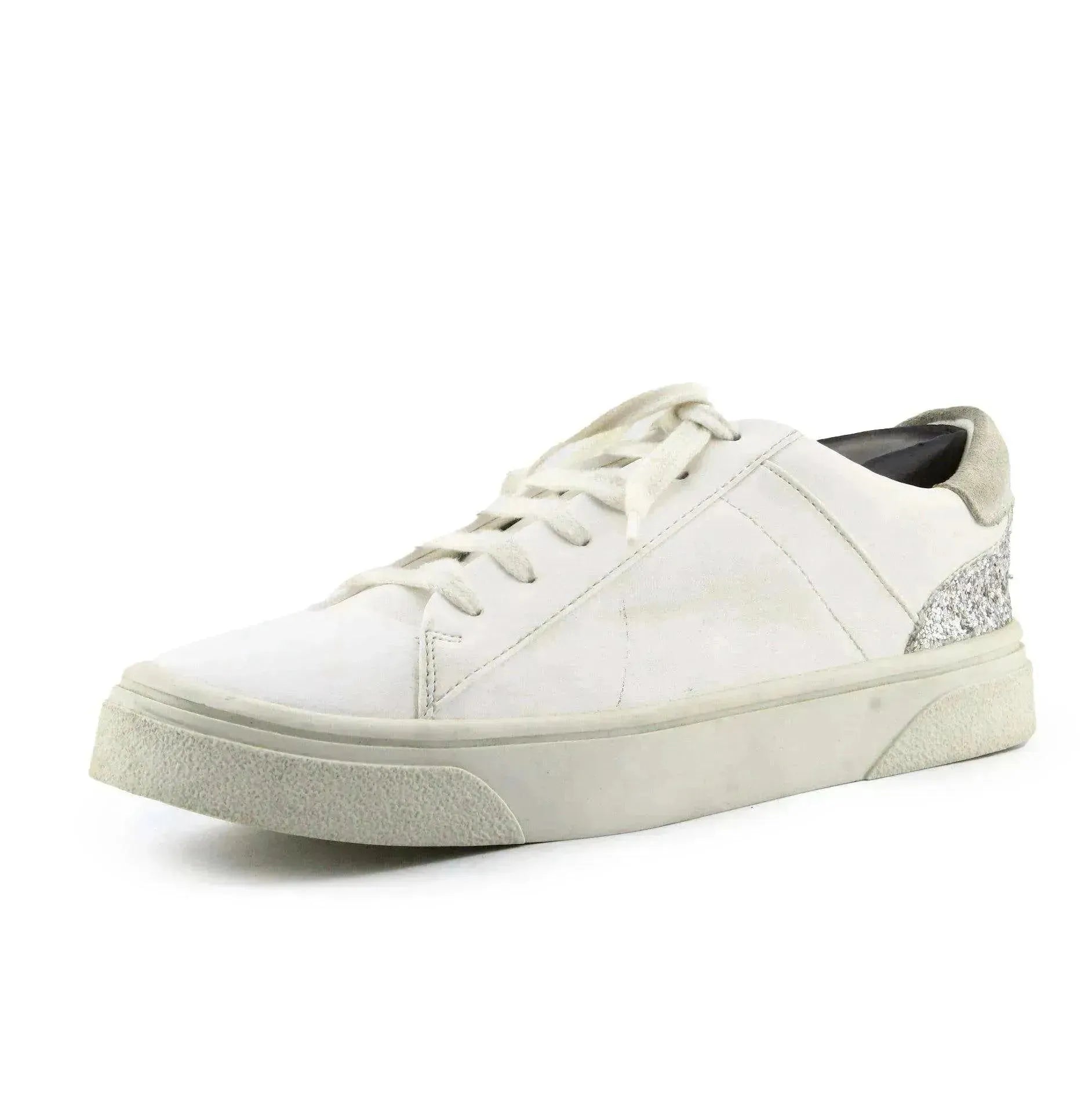 Zara Vegan Leather Glitter Sparkle Sneakers - sundaybazar
