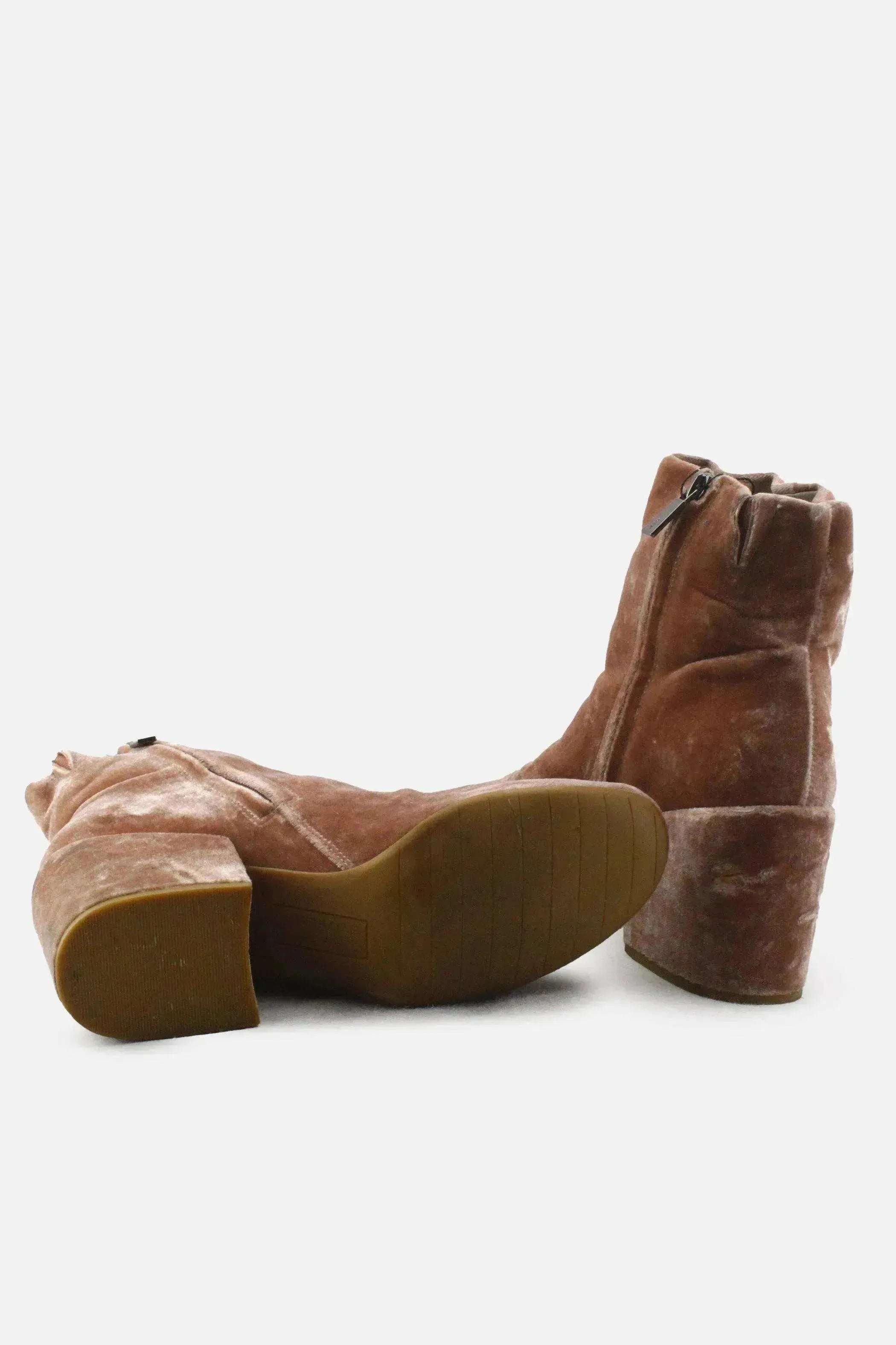Kenneth Cole Zipper Block Ankle Boots | Suede - sundaybazar