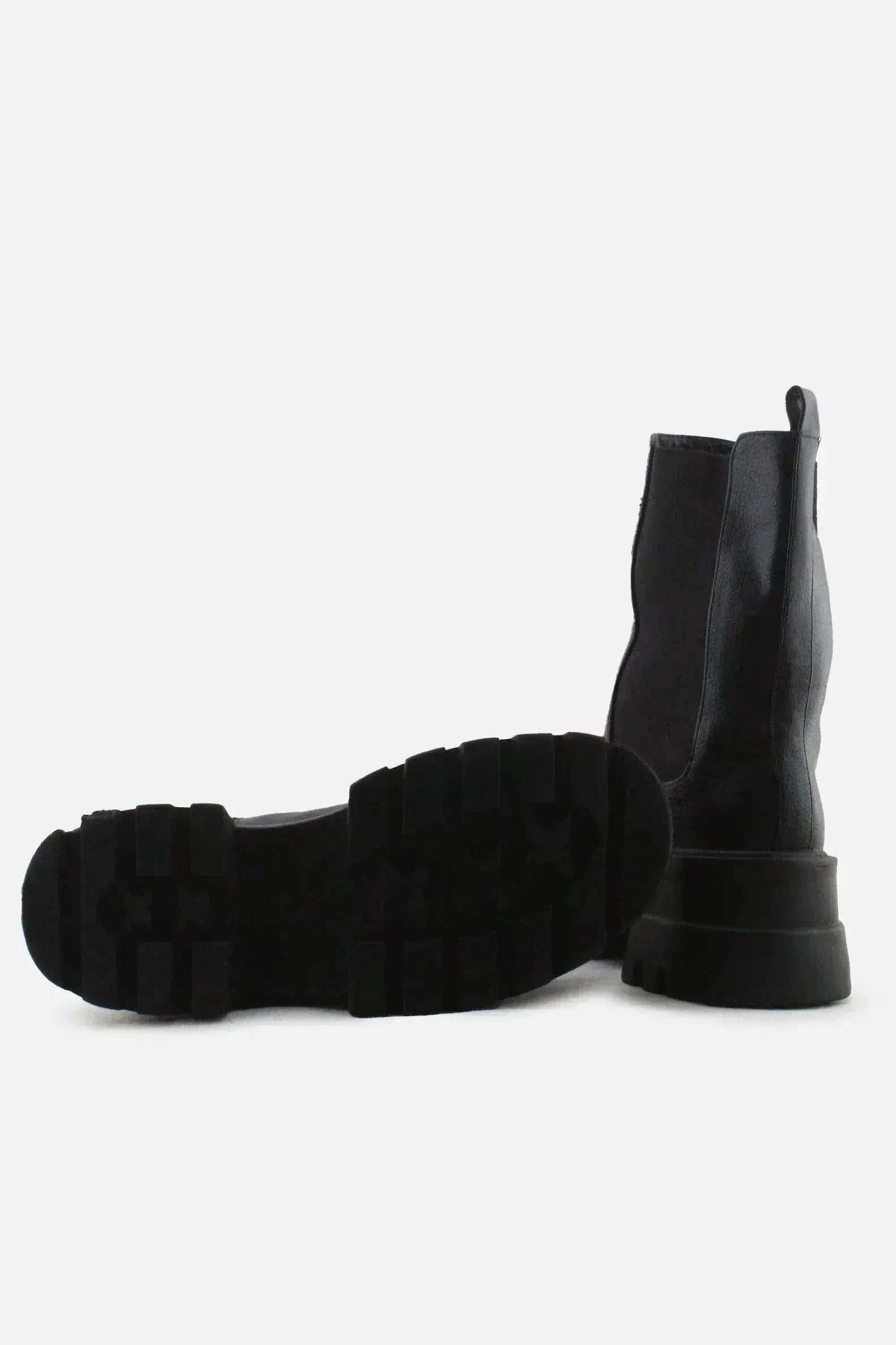 Pull & Bear Stretchable Ankle Boots | 100% Authentic Leather - sundaybazar