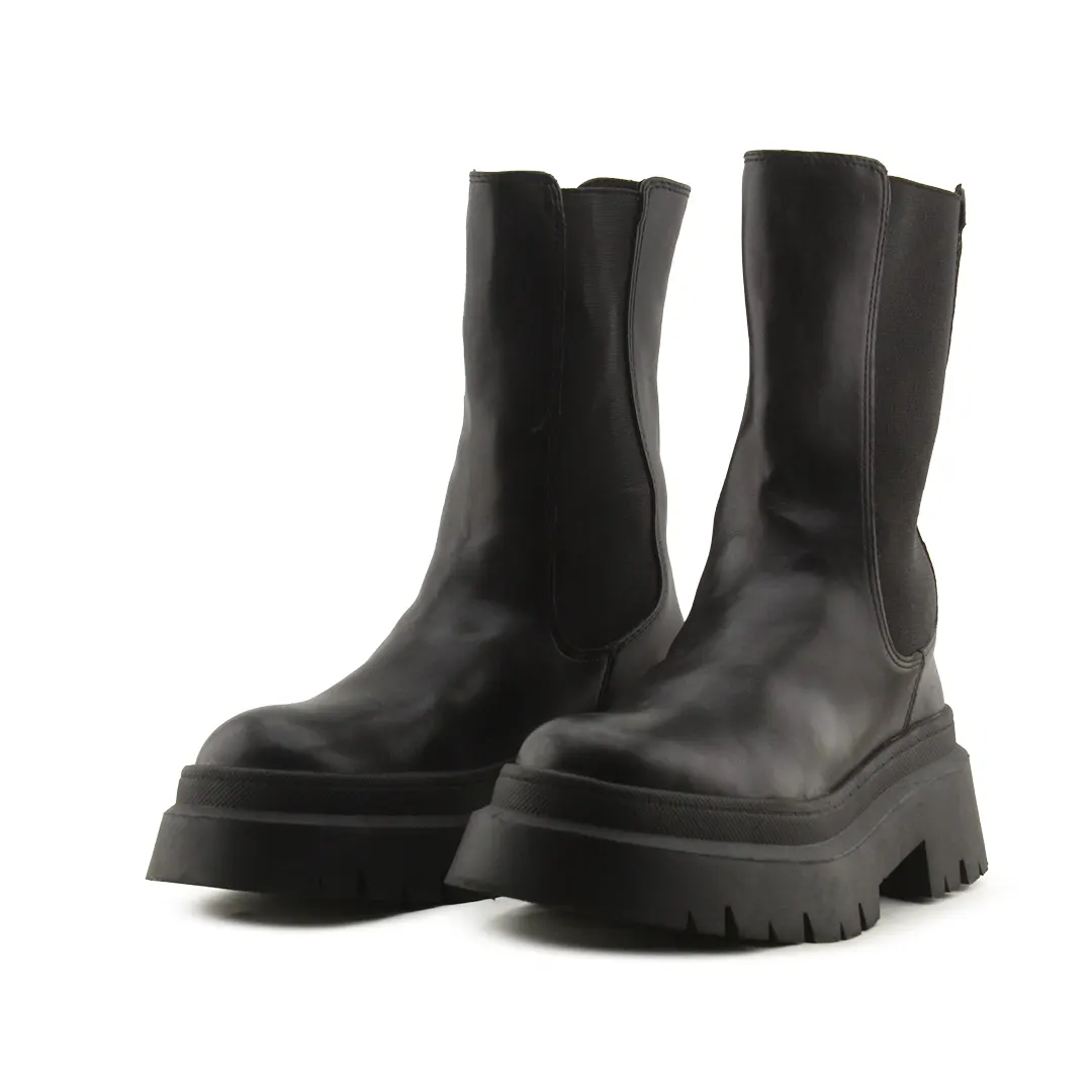 Pull & Bear Stretchable Ankle Boots | 100% Authentic Leather