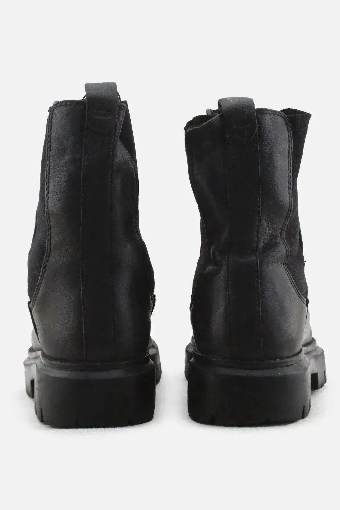 Massimo Dutti Stretchable Ankle Boots | 100% Authentic Leather - sundaybazar