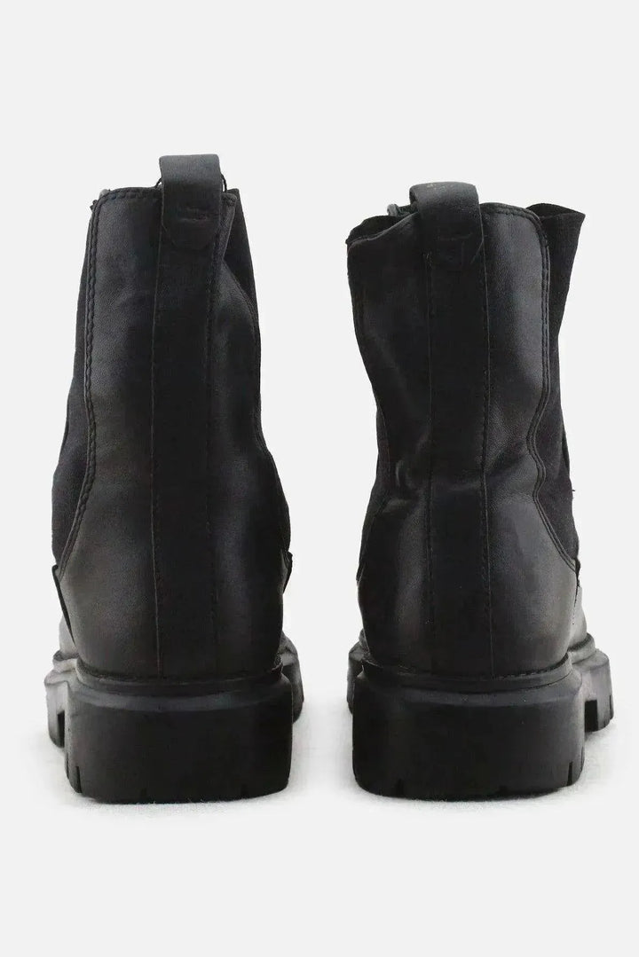 Massimo Dutti Stretchable Ankle Boots | 100% Authentic Leather - sundaybazar