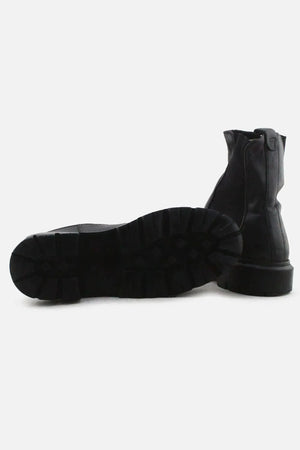 Massimo Dutti Stretchable Ankle Boots | 100% Authentic Leather - sundaybazar
