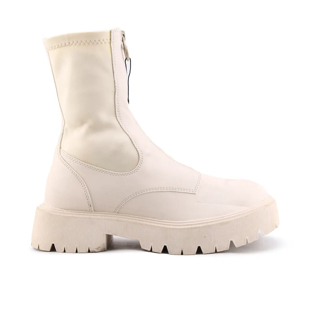 Bershka Zipper Ankle Boot | 100% Authentic Leather