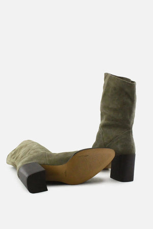 Zara Block Ankle Boots | Suede - sundaybazar
