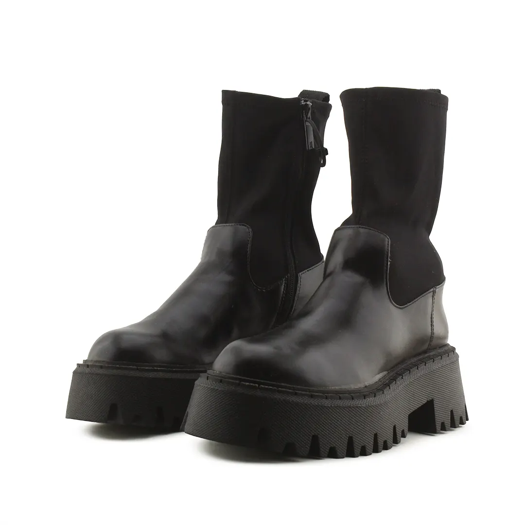 Zara Zipper Sterchable Ankle Boots | 100% Authentic Leather