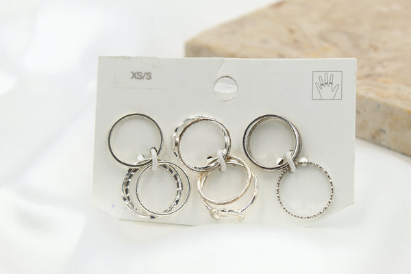 H & M Stainless Rings 11 Pieces