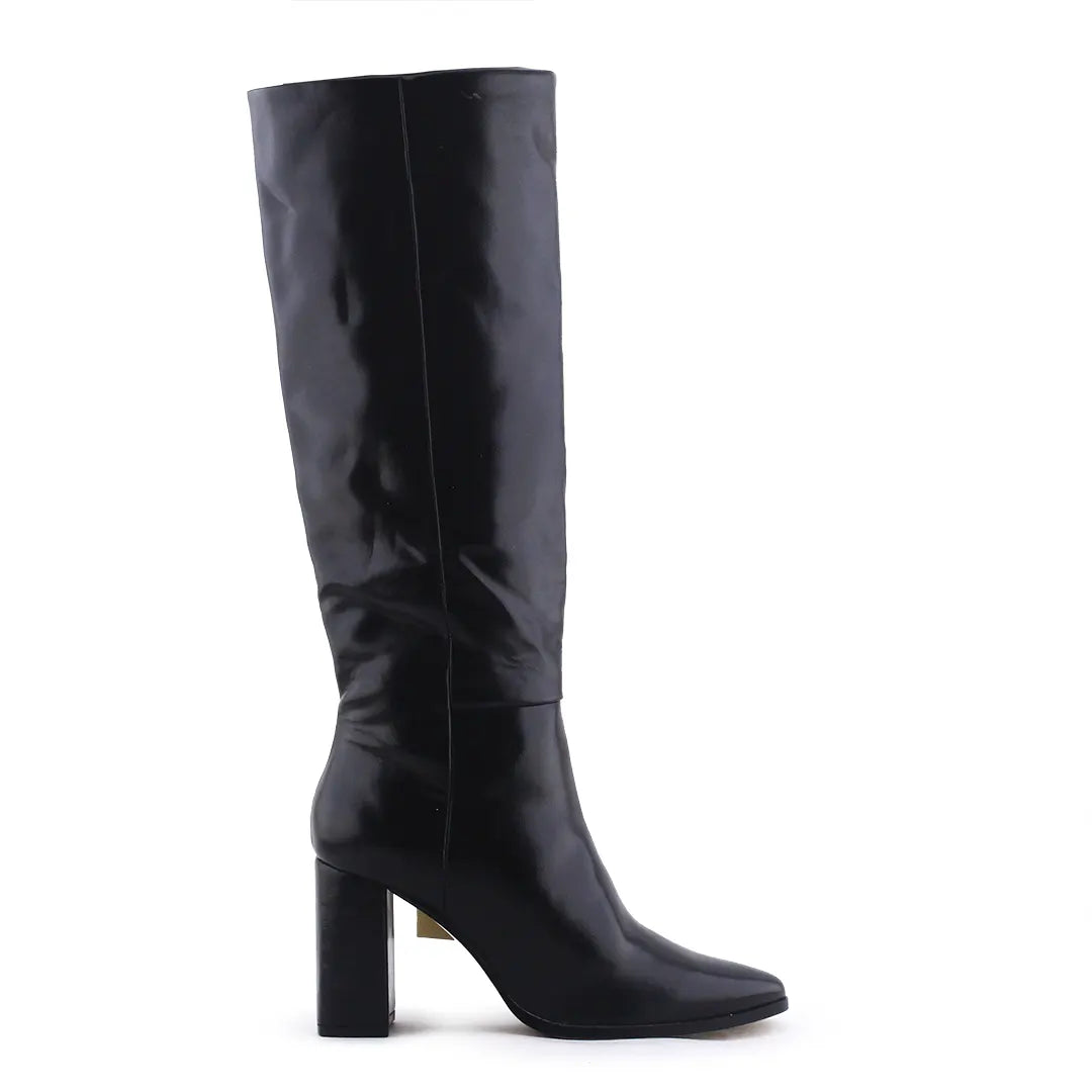Stradivarius Zipper Knee High Boot | 100% Authentic Leather
