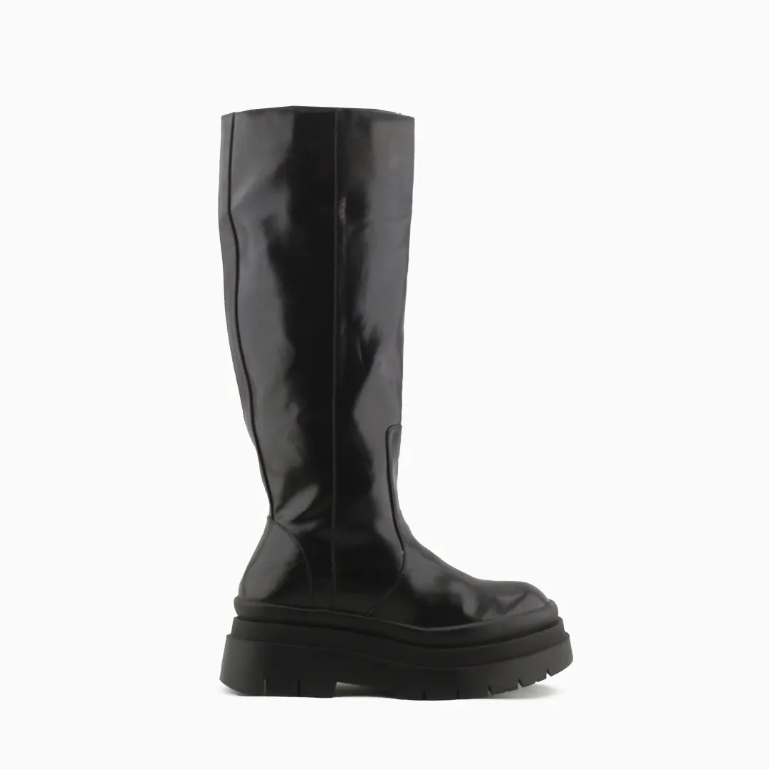 Zara Zipper Knee High Boots | 100% Authentic Leather