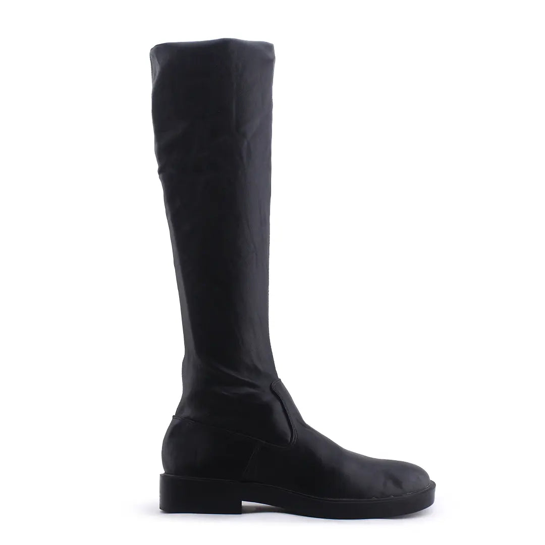 Stradivarius Zipper Over The Knee Boot | 100% Authentic Leather