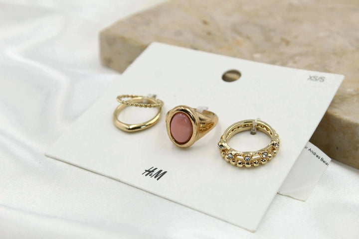 H & M Stainless Rings 5 Pieces - sundaybazar