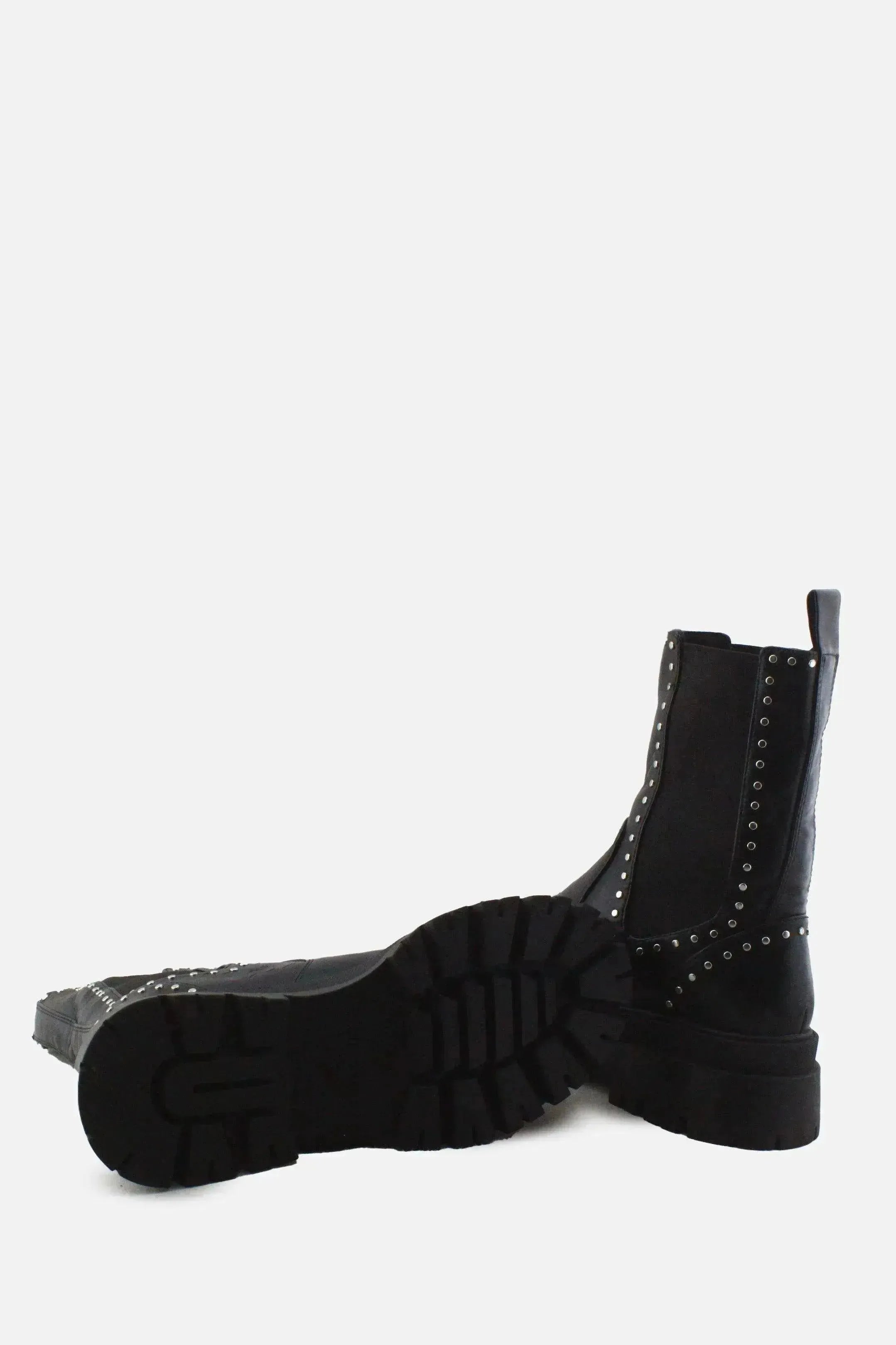 Stradivarius Stretchable Combat Ankle Boots |100% Authentic Leather - sundaybazar