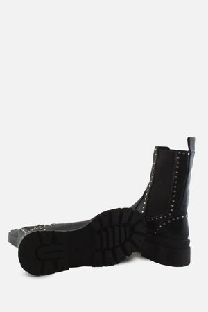Stradivarius Stretchable Combat Ankle Boots |100% Authentic Leather - sundaybazar