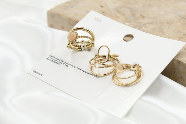 H & M Stainless Rings 10 Pieces