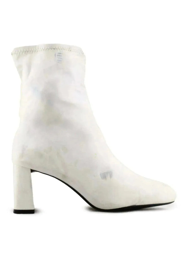 Bershka Zipper Block Ankle Boots | 100% Authentic Leather - sundaybazar