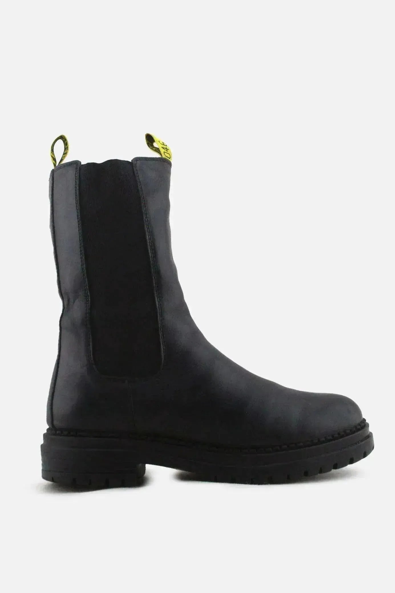 Tak Style Zipper Stretchable Block Ankle Boots | 100% Authentic Leather - sundaybazar