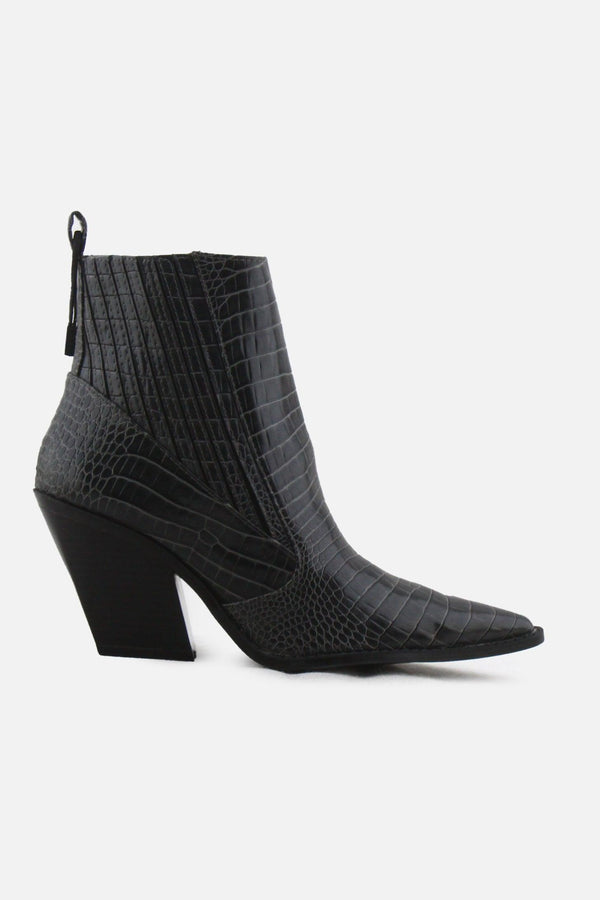 Zara Stretchable Block Ankle Boots | 100% Authentic Leather