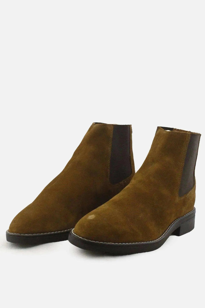Zara Stretchable Chelsea Ankle Boots | Suede - sundaybazar