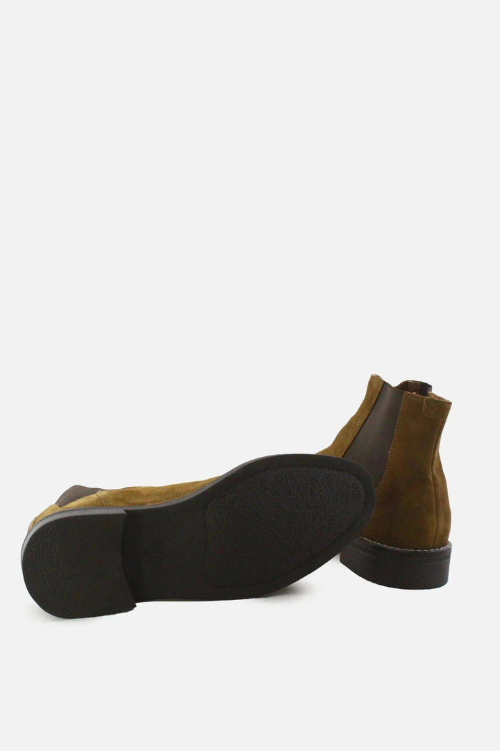 Zara Stretchable Chelsea Ankle Boots | Suede - sundaybazar