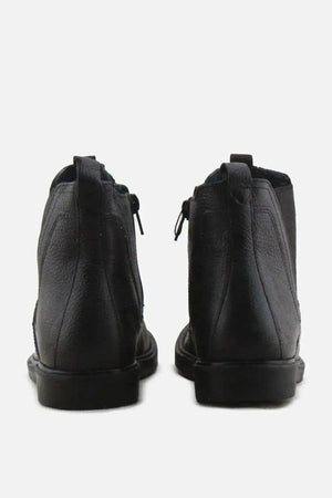 Zara Zipper Stretchable Chelsea Ankle Boots | 100% Authentic Leather - sundaybazar