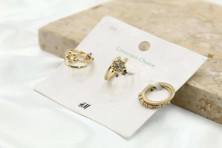 H & M Stainless Rings 6 Pieces - sundaybazar