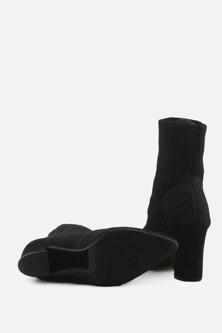 European Brand Block Ankle Boots | Suede - sundaybazar