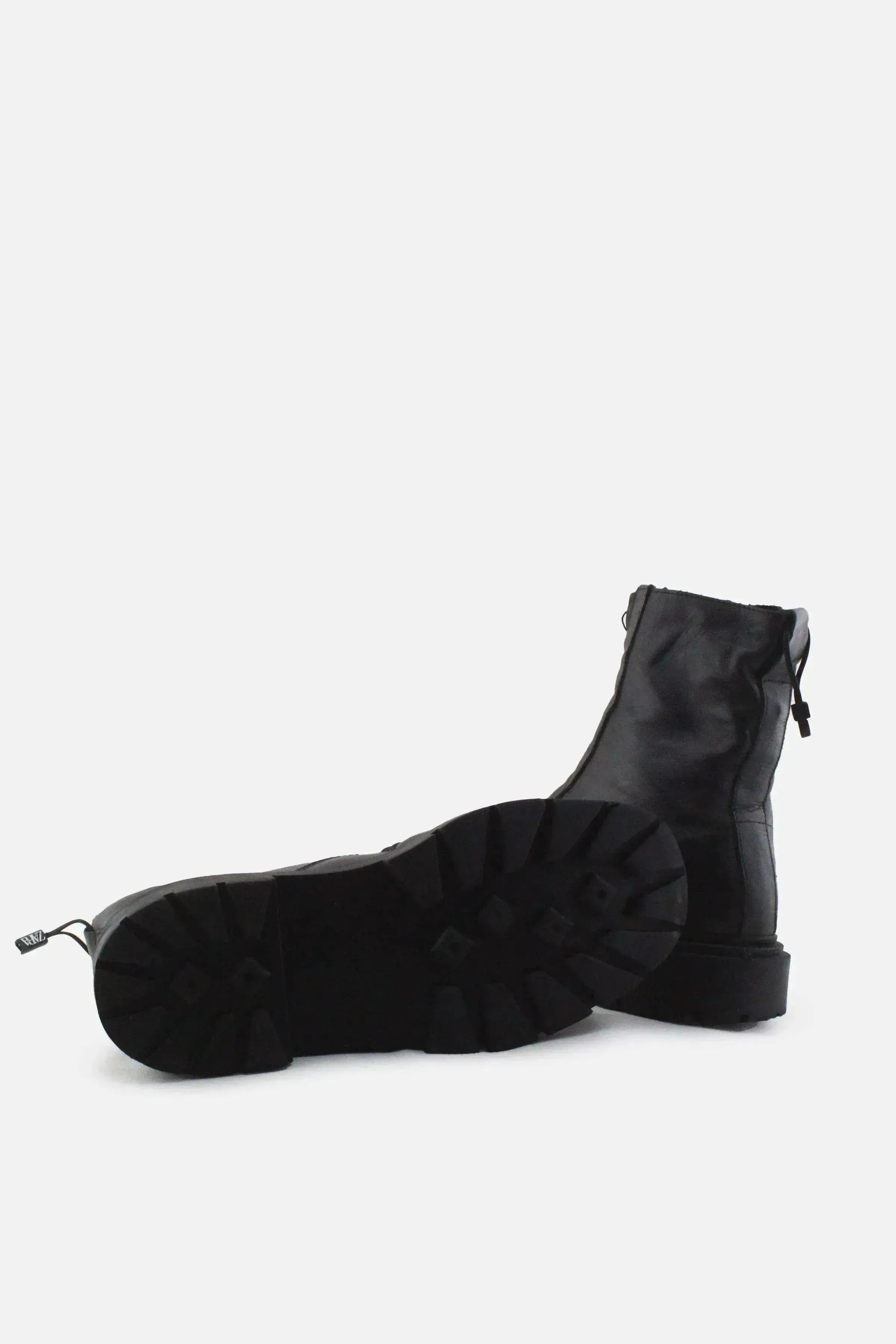Zara Zipper Combat Ankle Boots |100% Authentic Leather - sundaybazar
