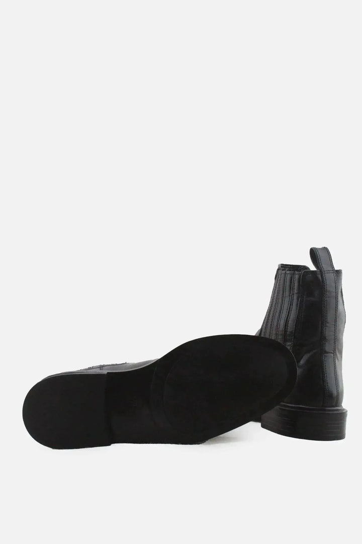 Zara Stretchable Chelsea Ankle Boots | 100% Authentic Leather - sundaybazar