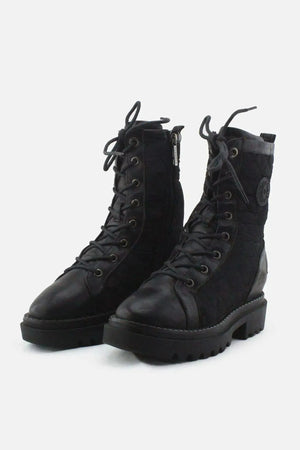 Carmela Zipper Combat Ankle Boots |100% Authentic Leather - sundaybazar
