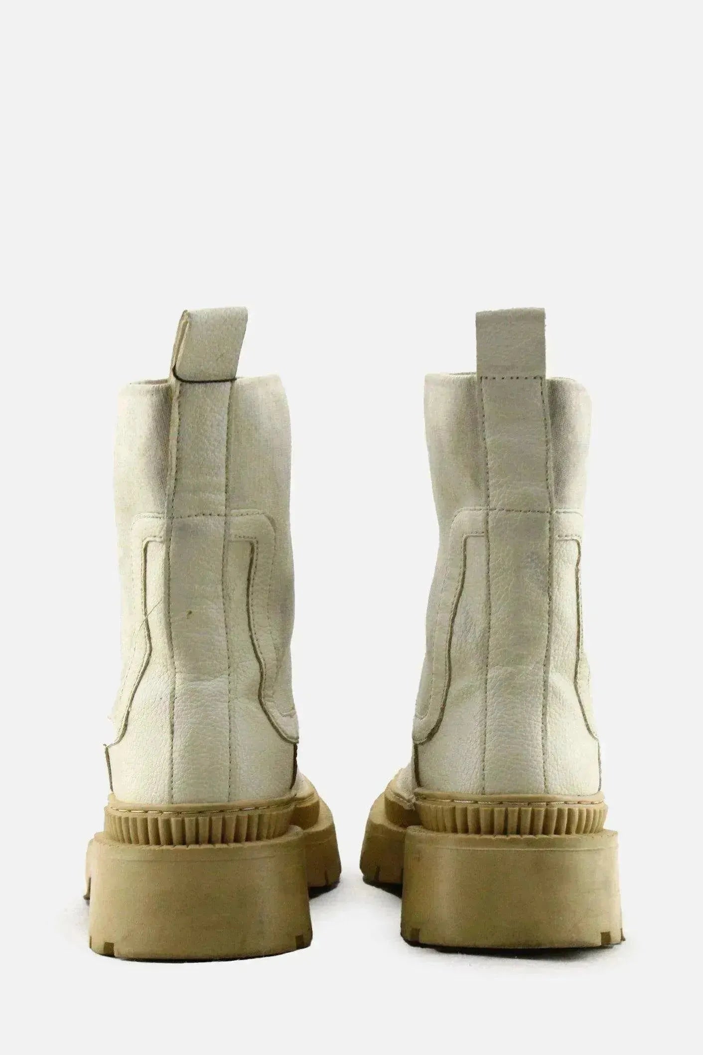 MNG Stretchable Combat Ankle Boots | 100% Authentic Leather - sundaybazar
