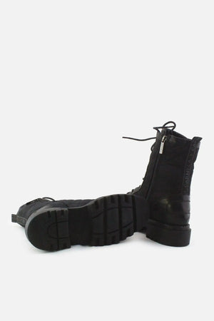 Carmela Zipper Combat Ankle Boots |100% Authentic Leather - sundaybazar