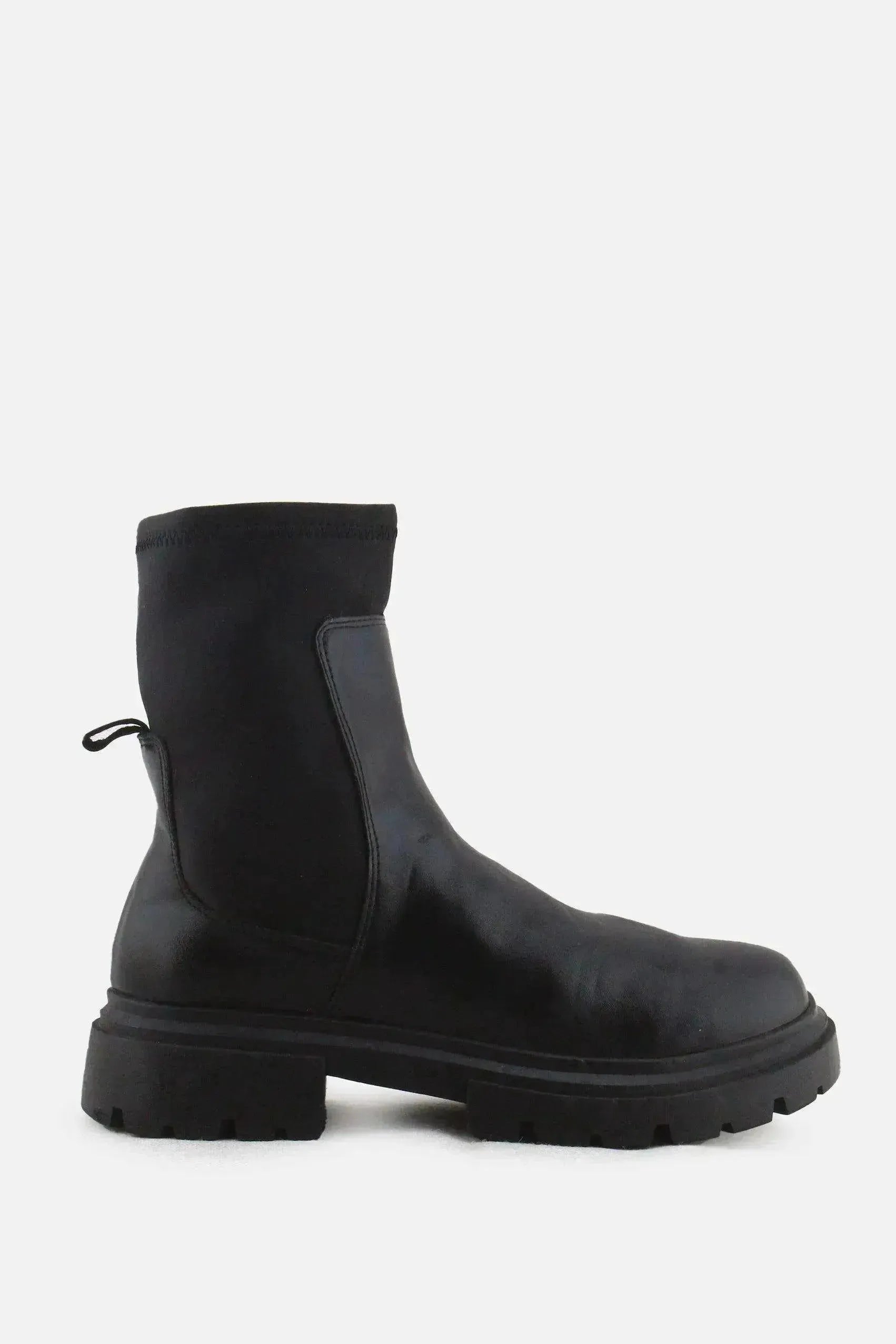 Zara Zipper Stretchable Chelsea Ankle Boots | 100% Authentic Leather - sundaybazar