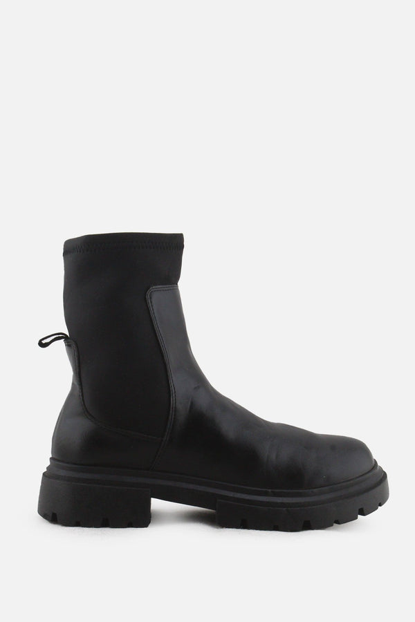 Zara Zipper Stretchable Chelsea Ankle Boots | 100% Authentic Leather