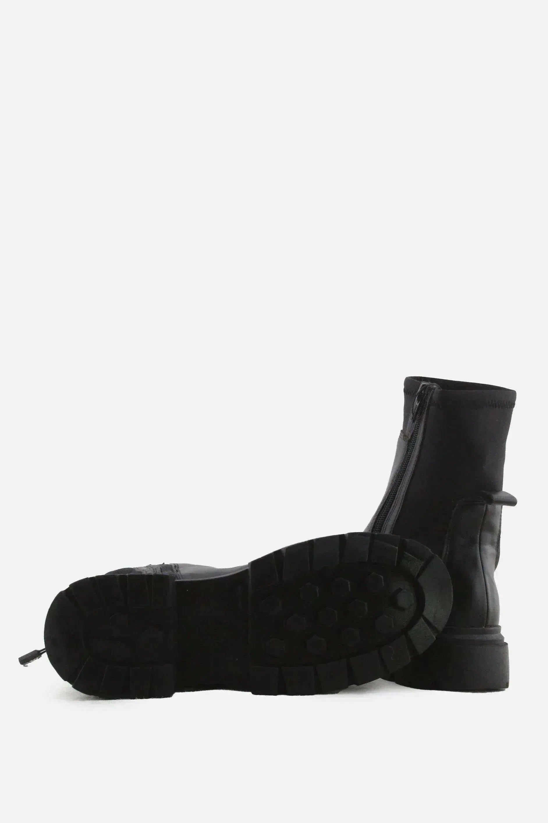 Zara Zipper Stretchable Chelsea Ankle Boots | 100% Authentic Leather - sundaybazar
