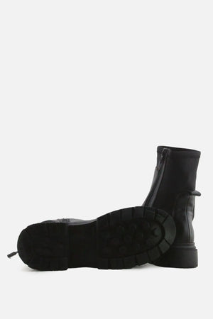 Zara Zipper Stretchable Chelsea Ankle Boots | 100% Authentic Leather - sundaybazar